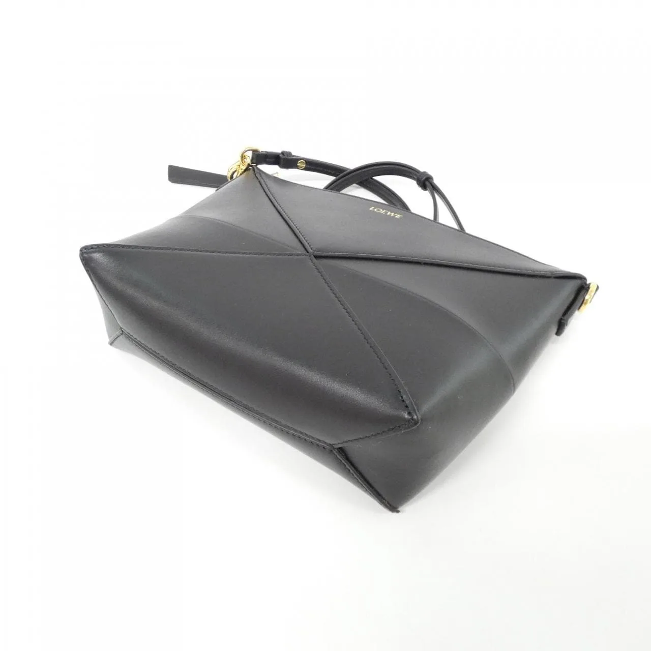LOEWE Puzzle C510PT1X01 Shoulder Black Rank A - Thumbnail 3