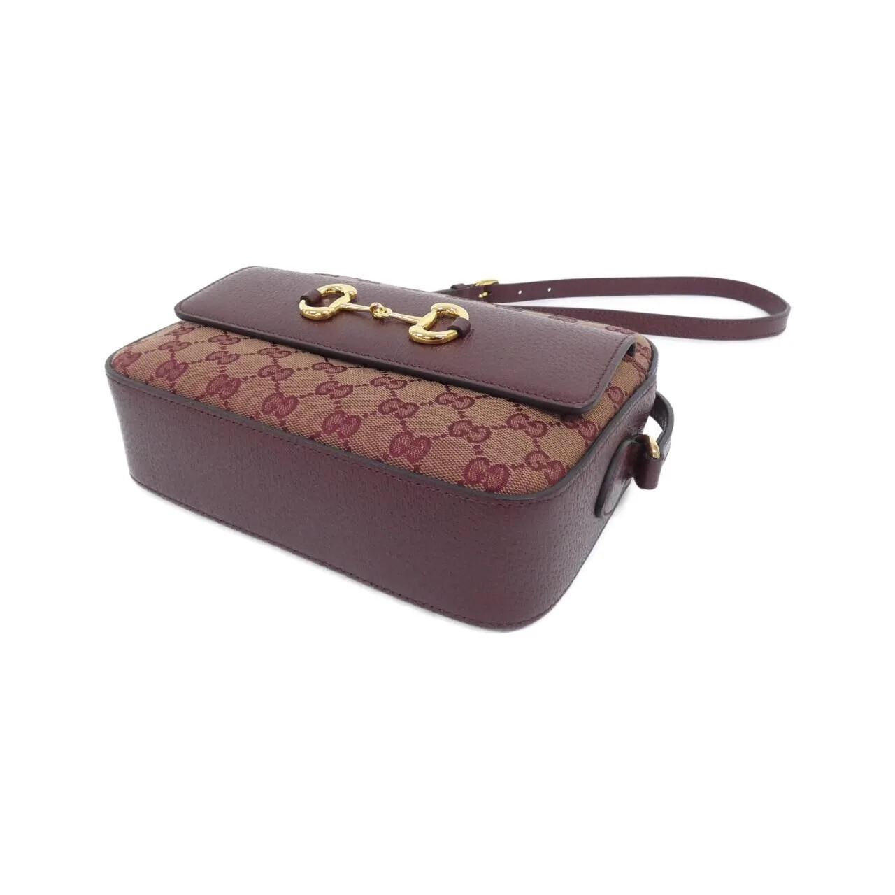 GUCCI Horsebit 1955 645454 9Y9NG Shoulder Canvas Black Canvas Rank A - Thumbnail 3