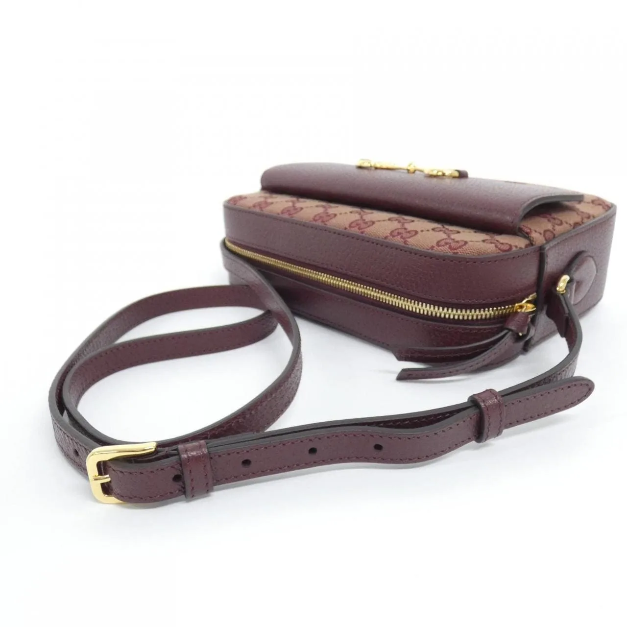 GUCCI Horsebit 1955 645454 9Y9NG Shoulder Canvas Black Canvas Rank A - Thumbnail 5