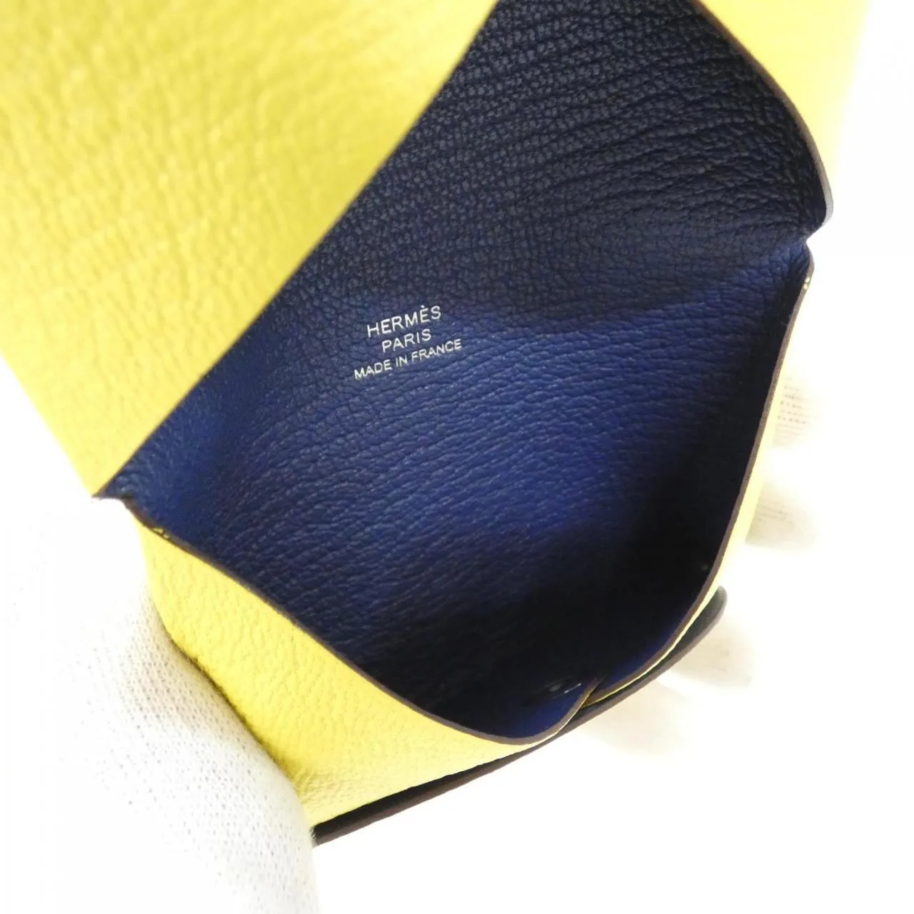 HERMES 078476CK 卡片套 藍色 未使用品 - 縮圖 3