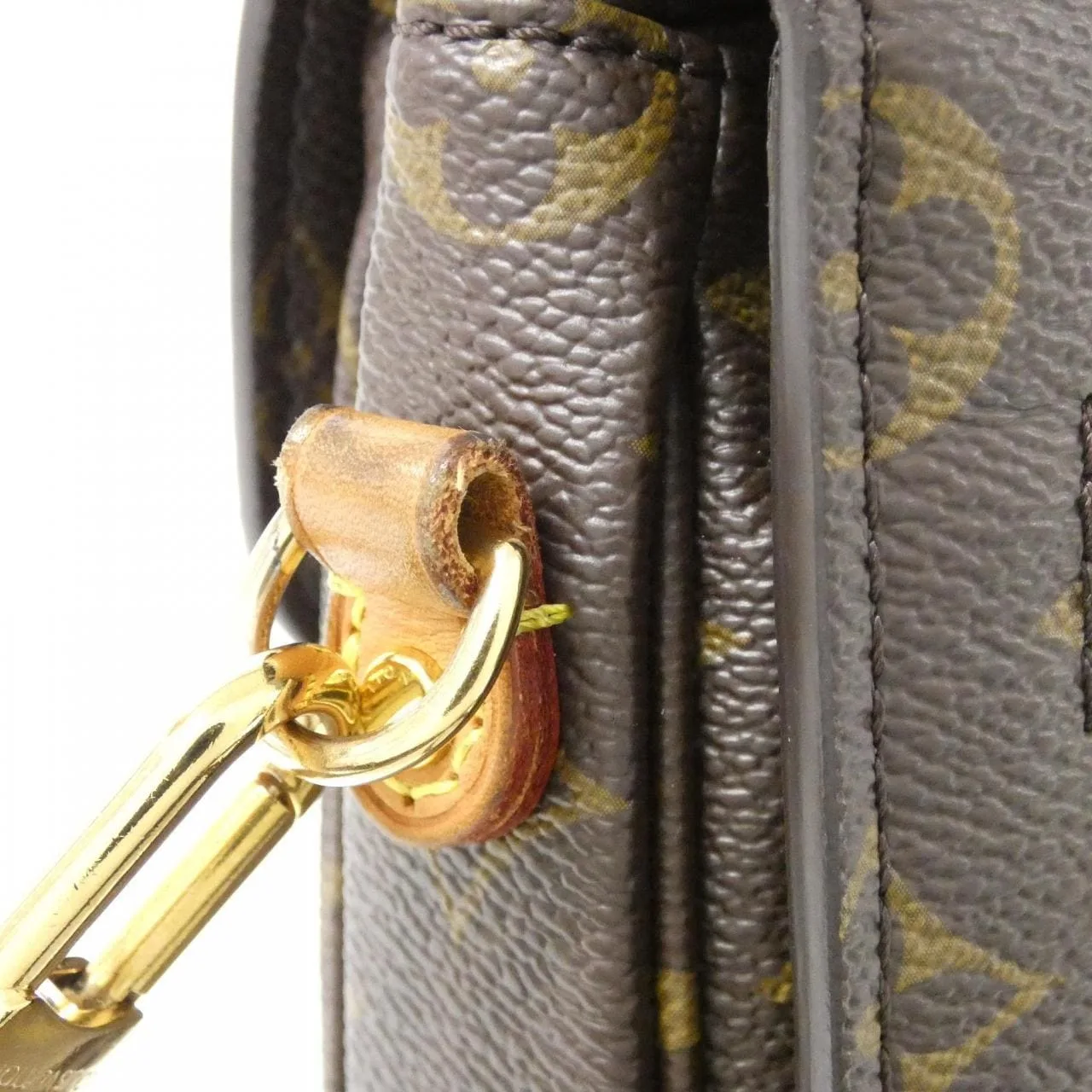 LOUIS VUITTON Pochette M44875 Handbag Monogram Black Monogram Rank B - Thumbnail 6