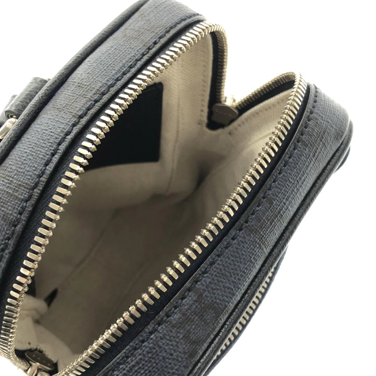 GUCCI 752565 UULHK 肩背包 帆布 黑色 帆布 中古品A - 縮圖 7