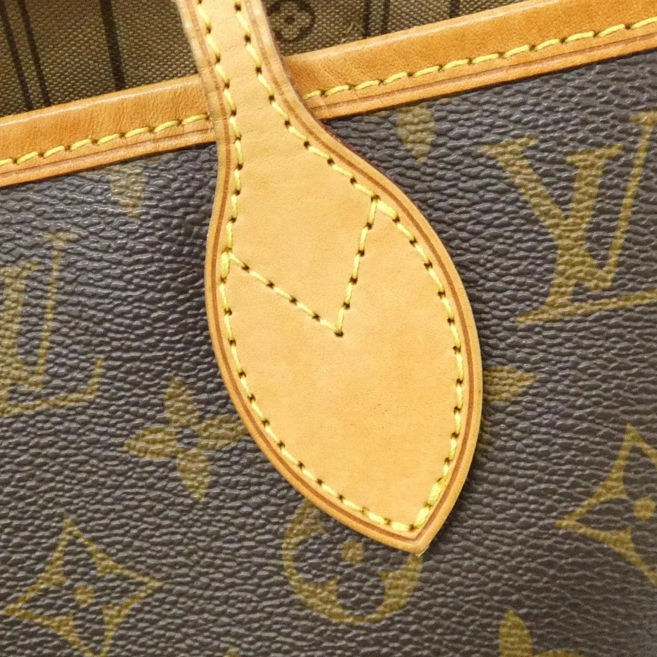 LOUIS VUITTON Neverfull M40156 Tote Monogram 黑色 Monogram 中古品A - 縮圖 3