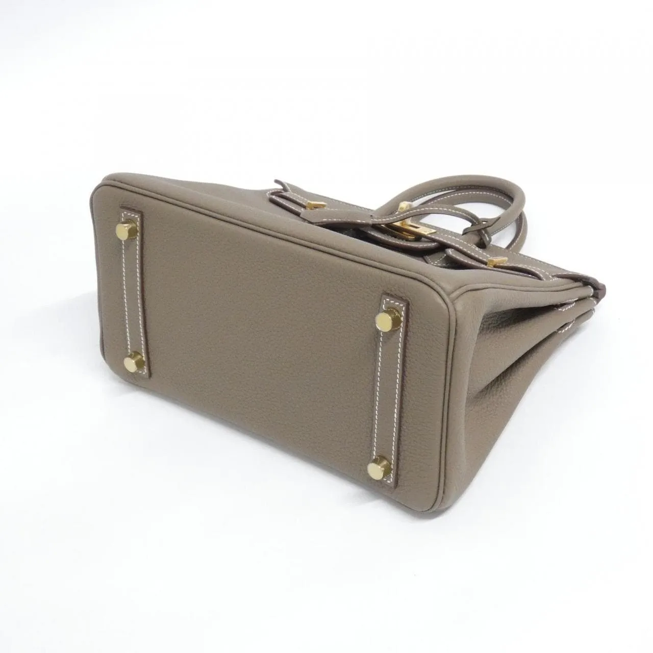 HERMES Birkin 041344CC Handbag Togo Etoupe Togo Leather Unused - Thumbnail 3