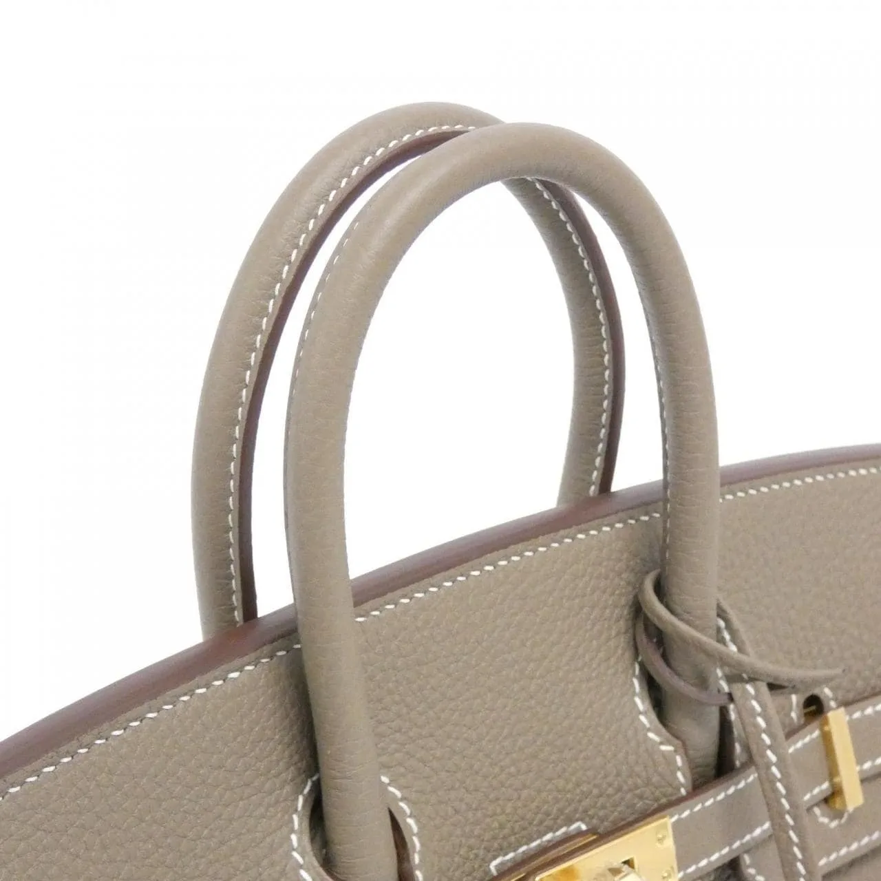 HERMES Birkin 041344CC Handbag Togo Etoupe Togo Leather Unused - Thumbnail 5