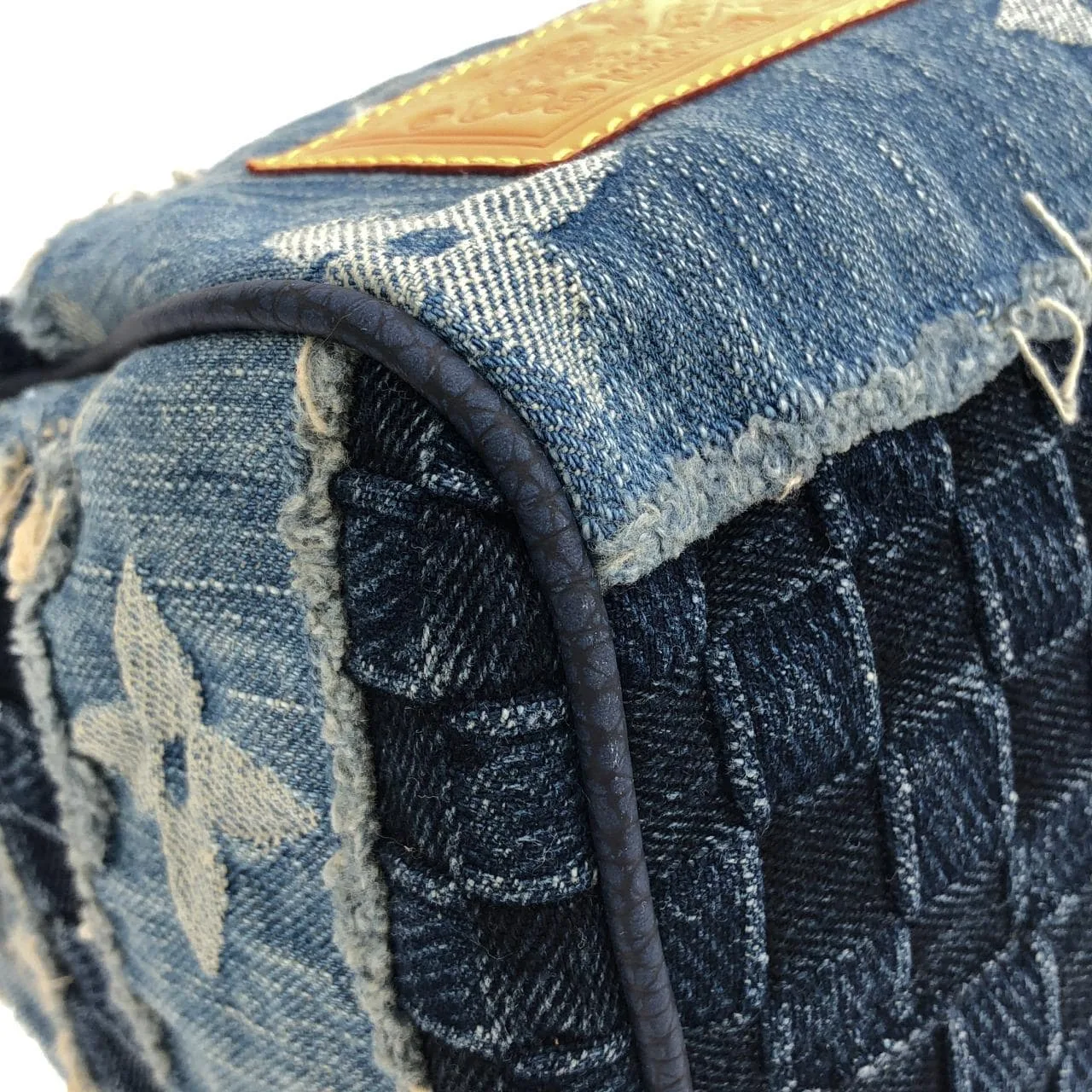 LOUIS VUITTON Speedy M15276 Boston Denim Blue Denim Rank A - Thumbnail 3