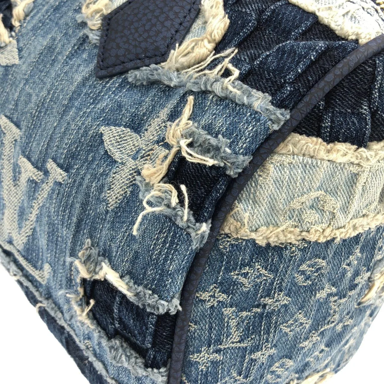 LOUIS VUITTON Speedy M15276 Boston Denim Blue Denim Rank A - Thumbnail 5