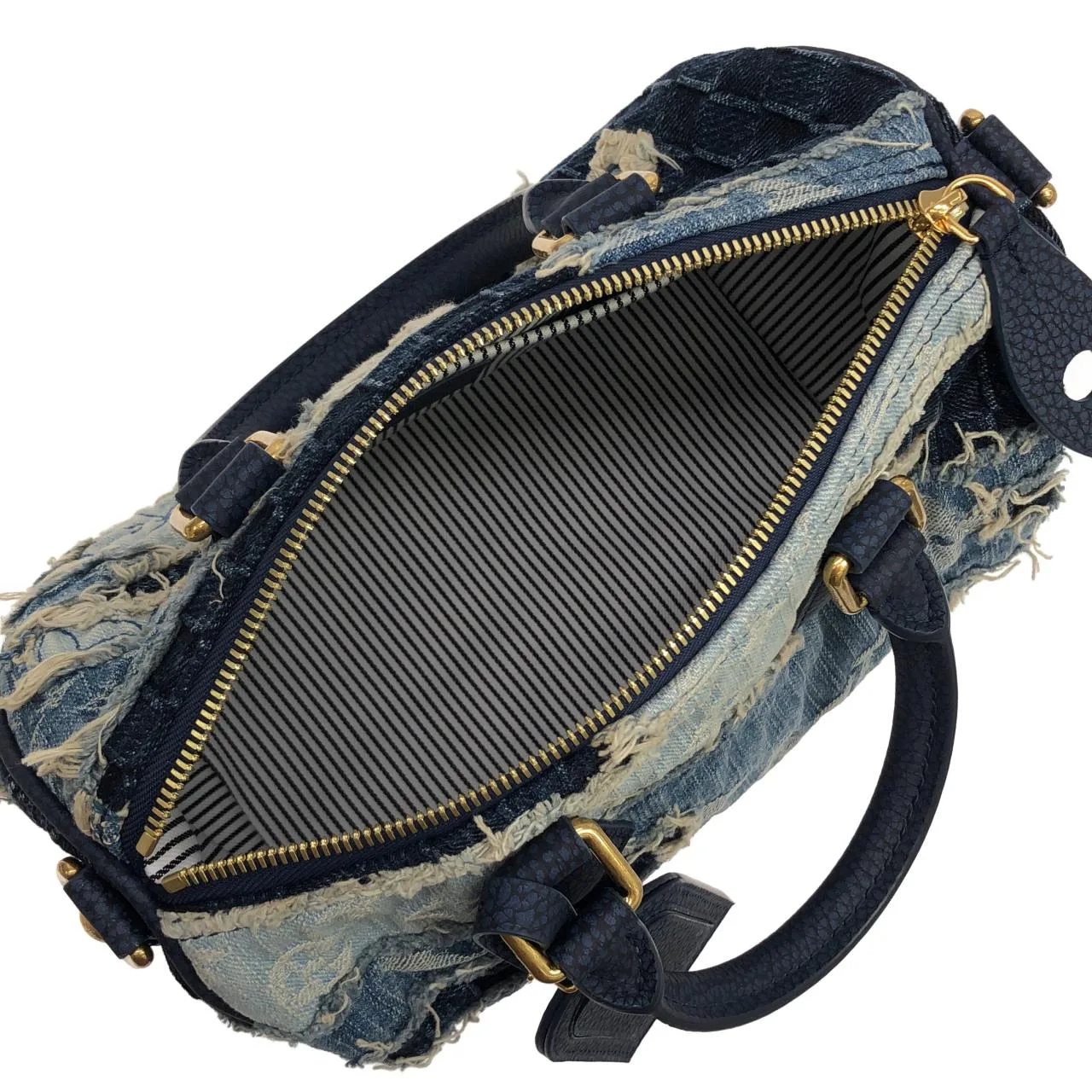 LOUIS VUITTON Speedy M15276 Boston Denim Blue Denim Rank A - Thumbnail 8