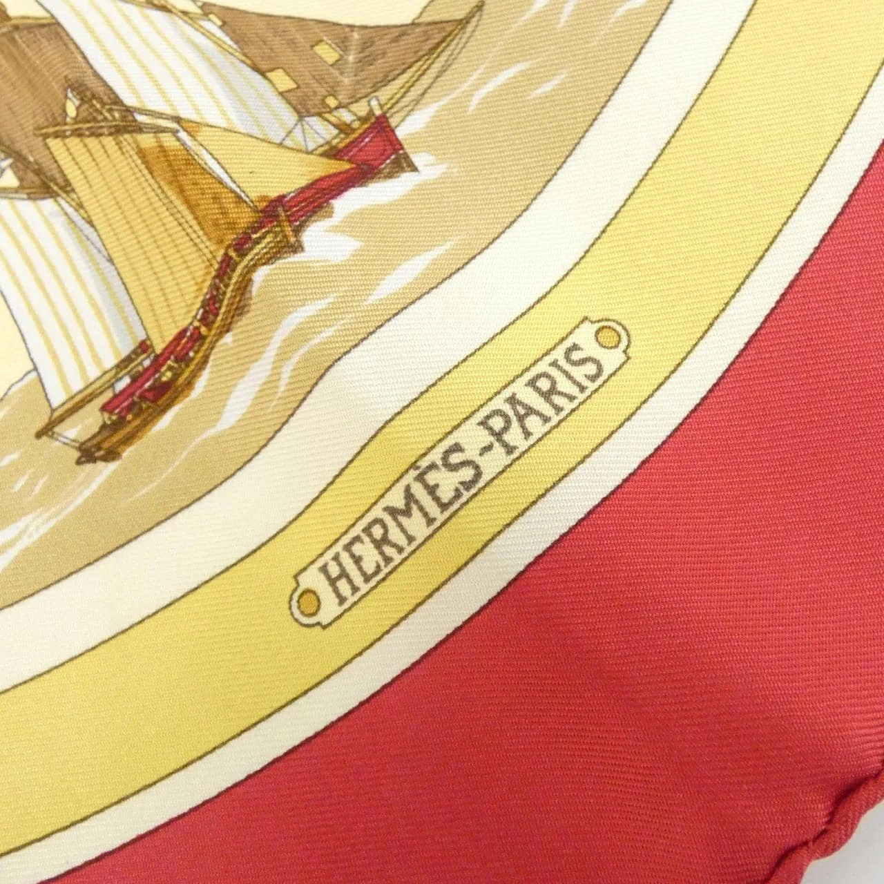 HERMES Scarf Rouge Rank A - Thumbnail 2