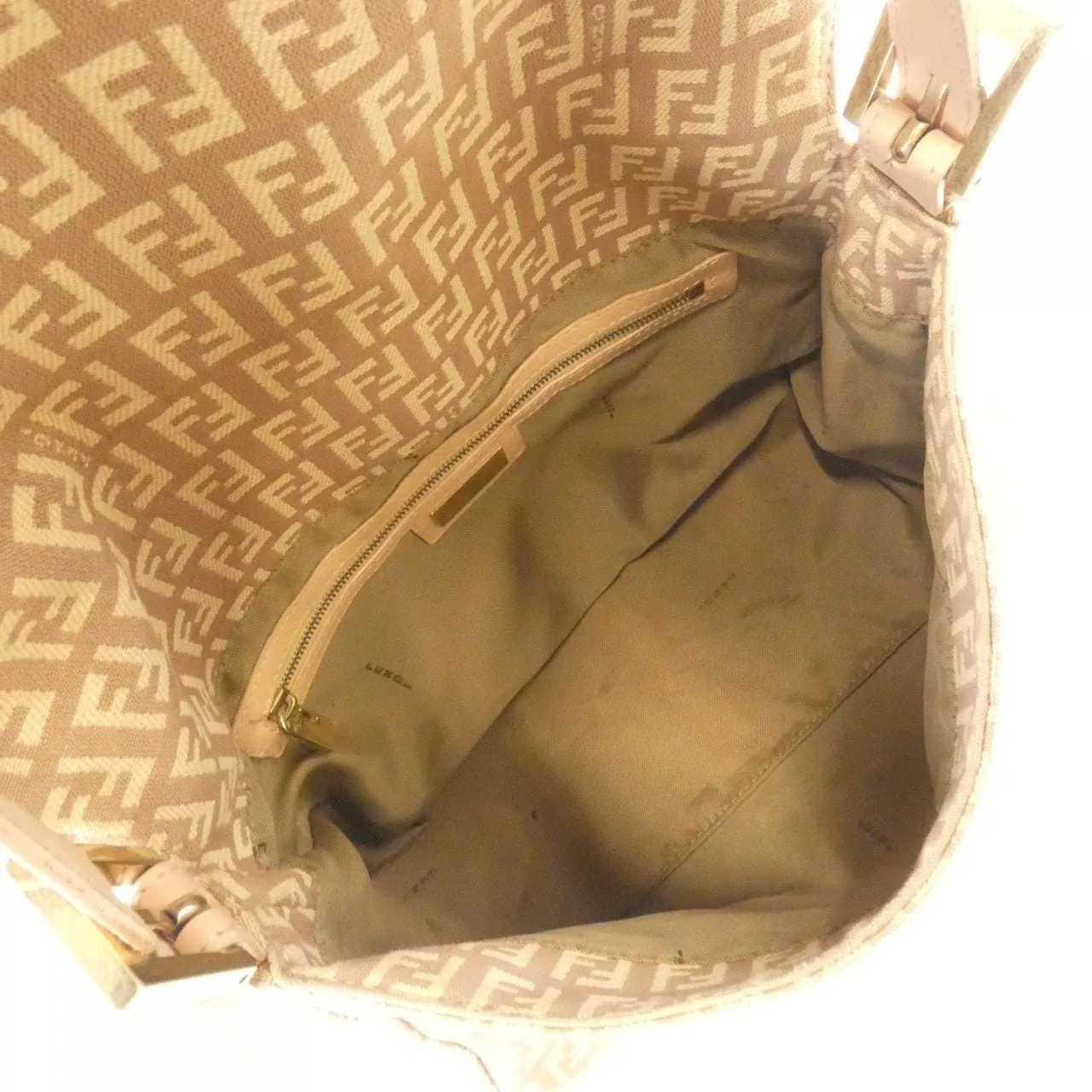 FENDI Baguette 8BR001 LPN Shoulder Canvas