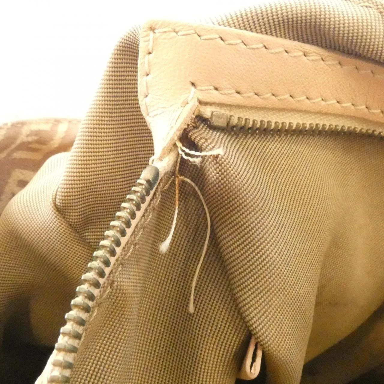 FENDI Baguette 8BR001 LPN Shoulder Canvas
