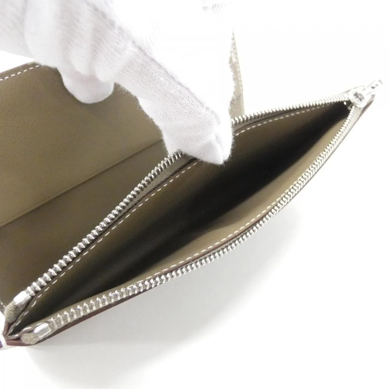 HERMES 074736CK Wallet Swift Etoupe Swift Leather Unused - Thumbnail 6