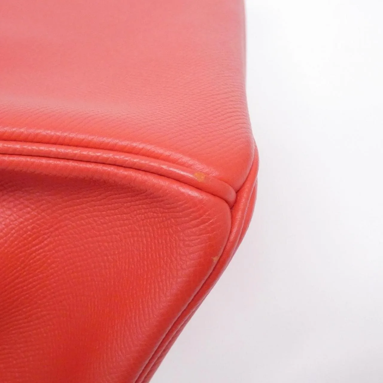 HERMES Birkin 041701CC Handbag Epsom Rouge Epsom Leather Rank A - Thumbnail 4