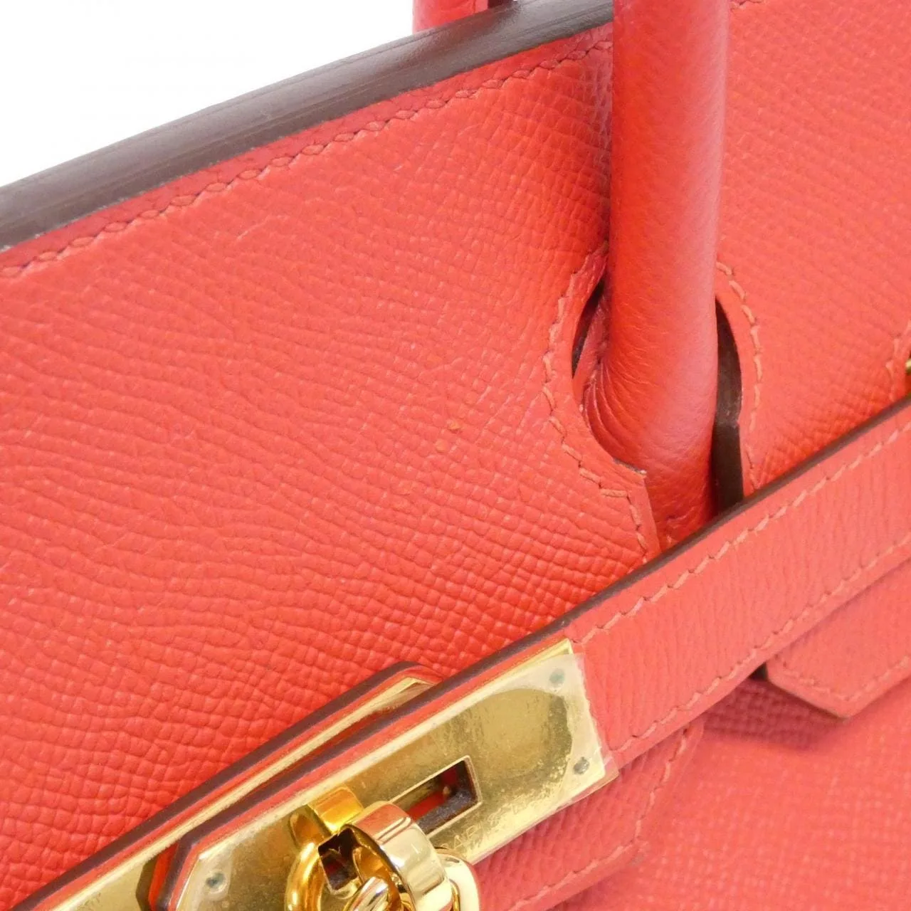 HERMES Birkin 041701CC Handbag Epsom Rouge Epsom Leather Rank A - Thumbnail 5