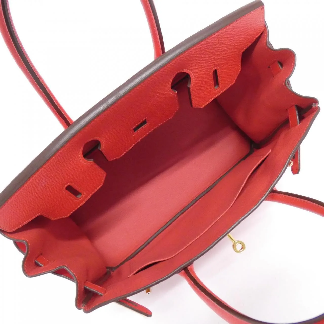 HERMES Birkin 041701CC Handbag Epsom Rouge Epsom Leather Rank A - Thumbnail 10