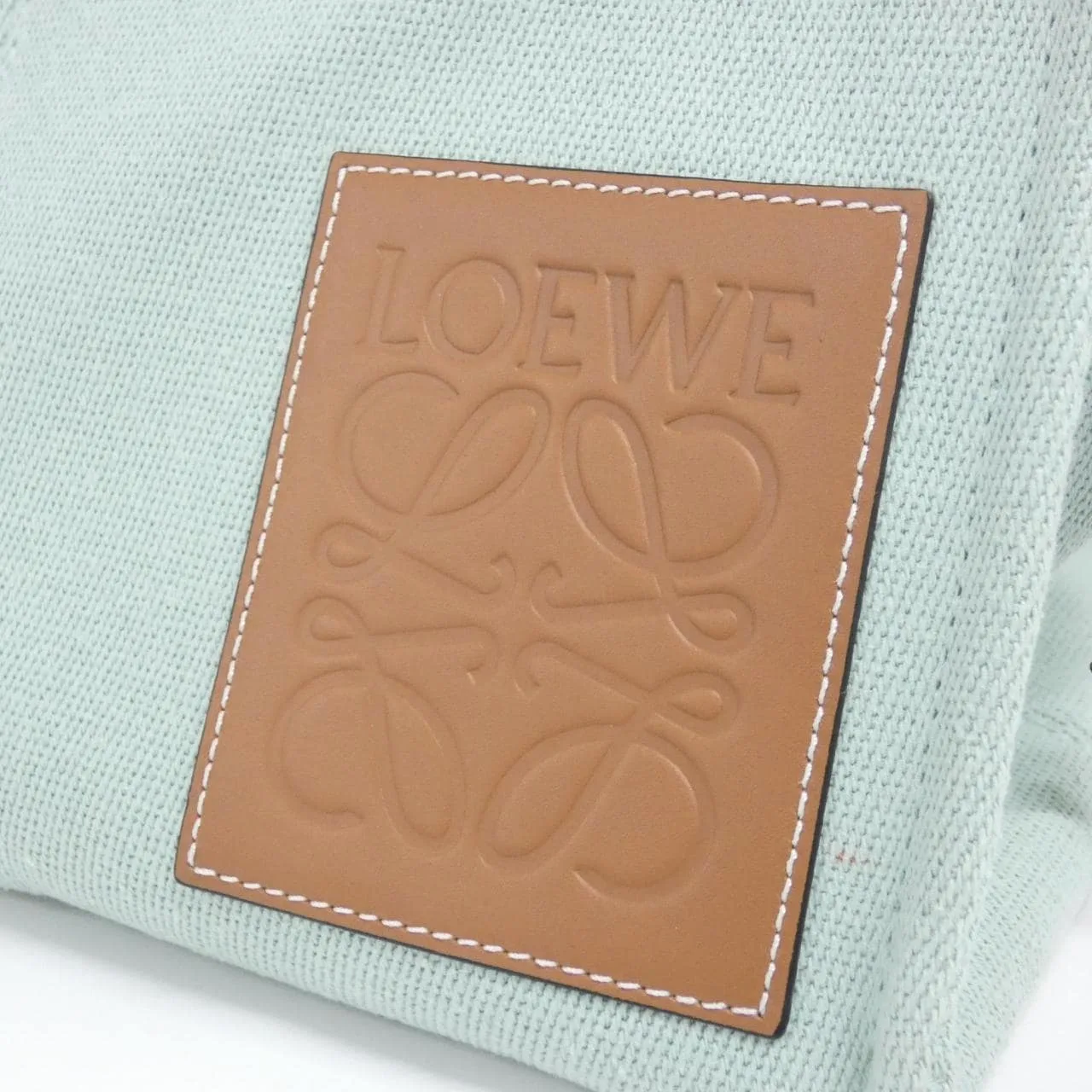 LOEWE 330 02AB90 Tote Canvas Green Canvas Rank A - Thumbnail 4