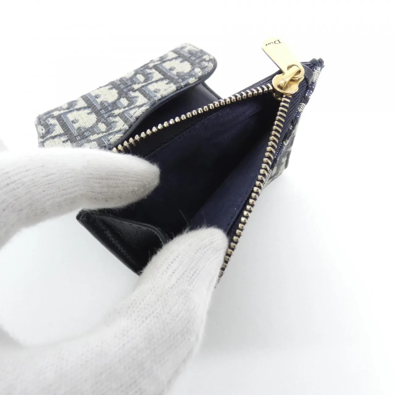 DIOR Saddle S5652CTZQ Wallet Canvas Black Canvas Rank A - Thumbnail 10