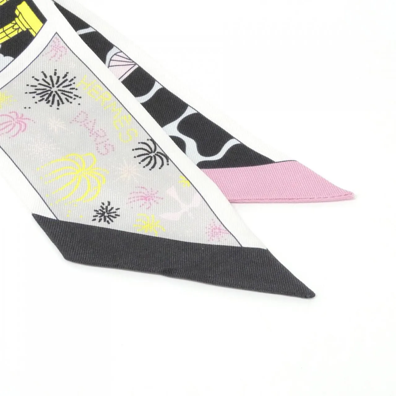HERMES 063975S Scarf Black Rank A - Thumbnail 2