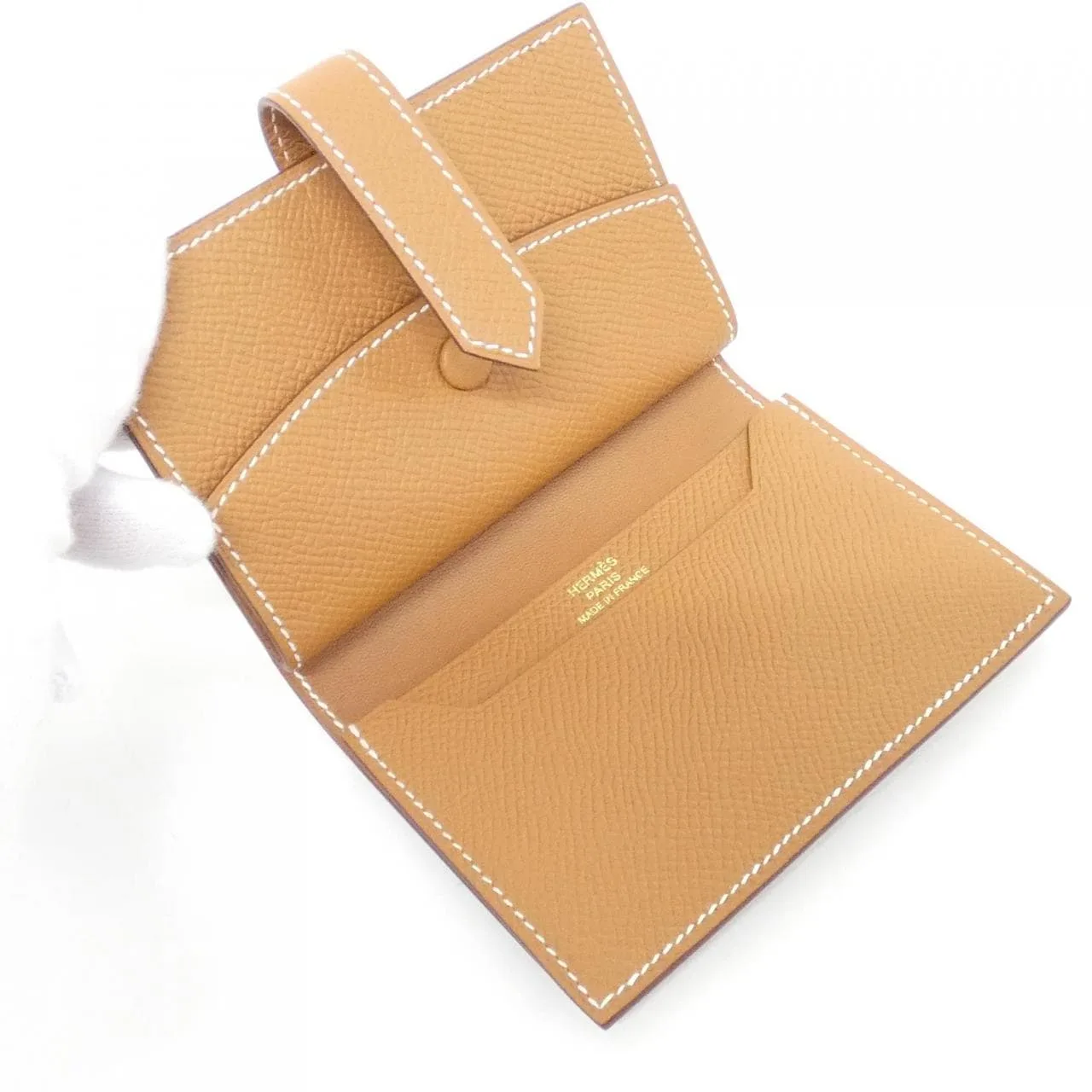 HERMES 039796CC Wallet Epsom Gold Epsom Leather Rank A - Thumbnail 3