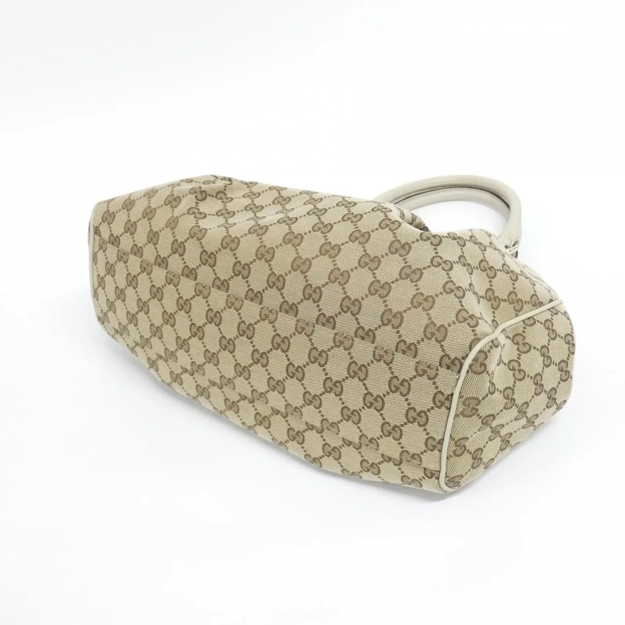 GUCCI 211944 FAFXG Handbag Canvas 米色 帆布 中古品A - 縮圖 3