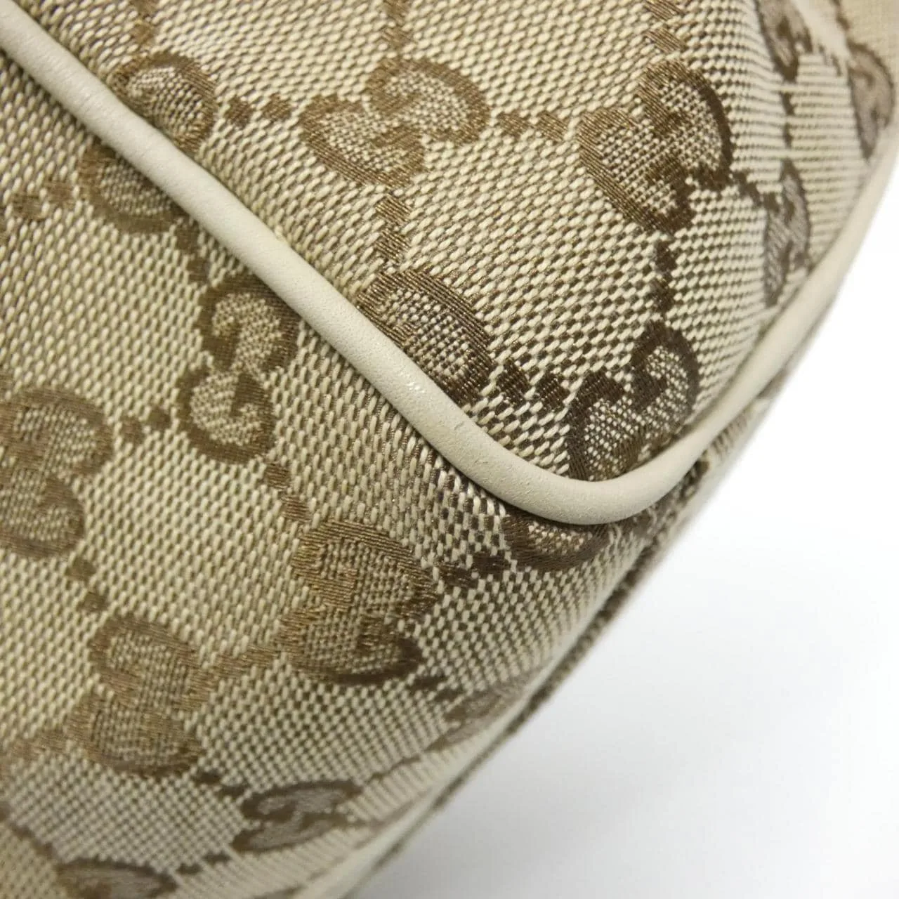 GUCCI 211944 FAFXG Handbag Canvas 米色 帆布 中古品A - 縮圖 5