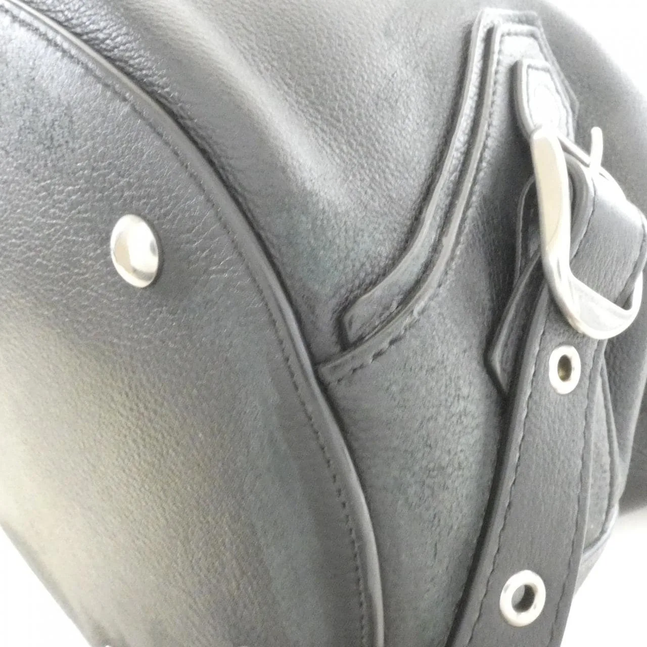 BALENCIAGA Neo Cagole 702036 210BZ Shoulder Leather Black Leather Rank A - Thumbnail 4