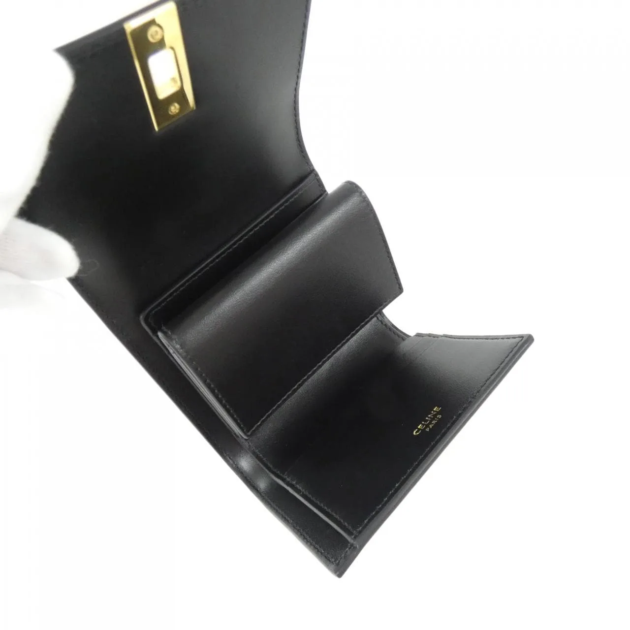 CELINE 10F523CQ7 Wallet Black Rank A - Thumbnail 3