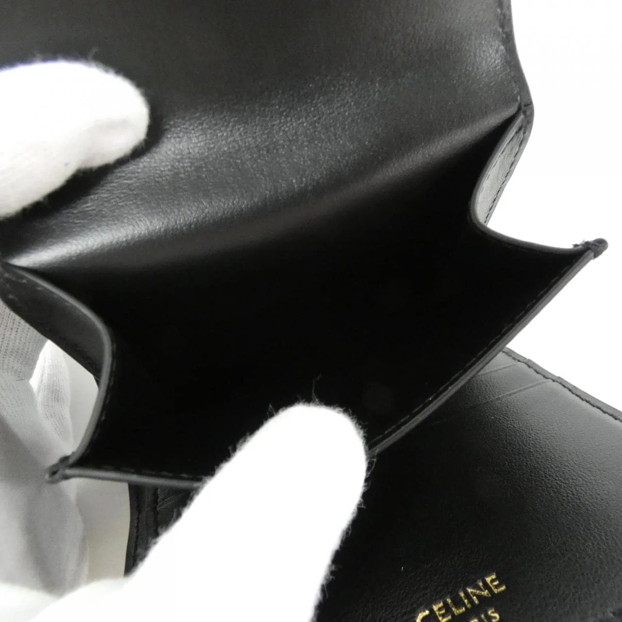 CELINE 10F523CQ7 Wallet Black Rank A - Thumbnail 5