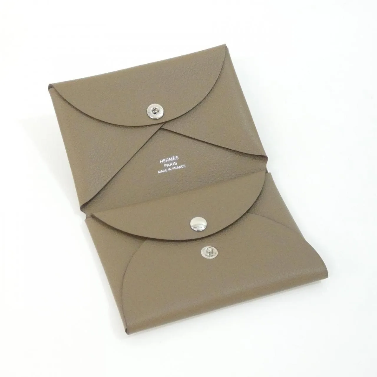 HERMES 085238CK Coin Case Etoupe Rank A - Thumbnail 2