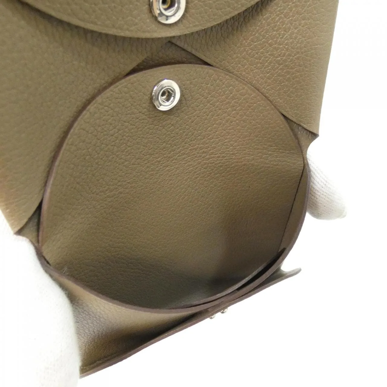 HERMES 085238CK Coin Case Etoupe Rank A - Thumbnail 3