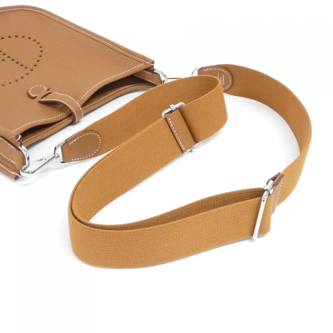 HERMES Evelyne 087941CK Shoulder Clemence Gold Clemence Leather Unused - Thumbnail 4