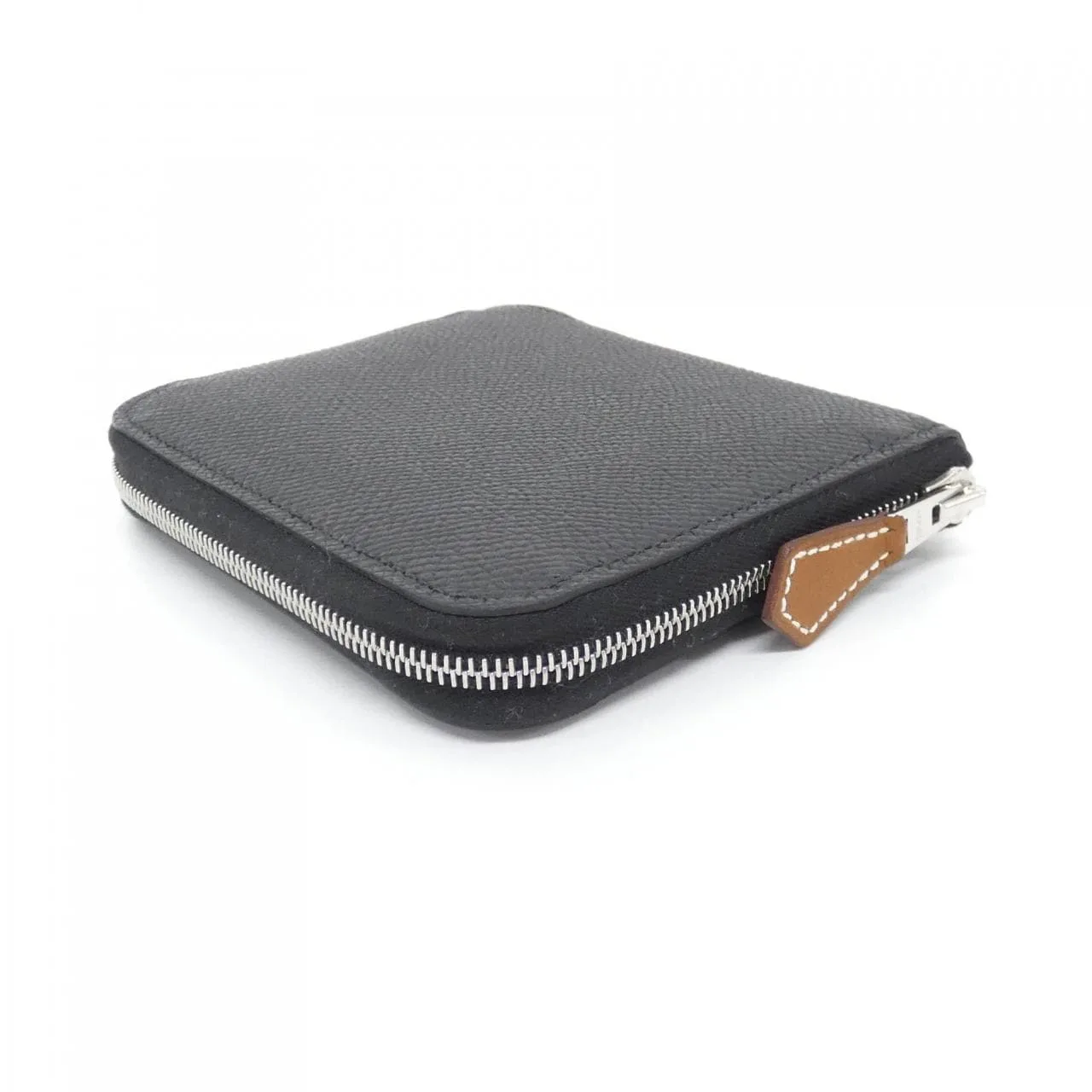 HERMES 084266CK Wallet Epsom Black Epsom Leather Rank A - Thumbnail 2