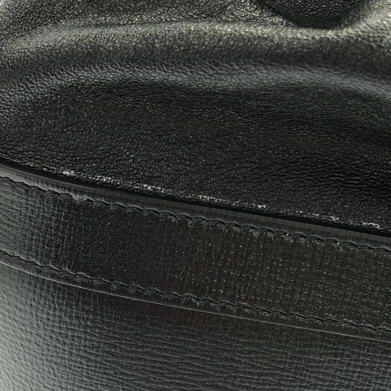 GUCCI Horsebit 1955 602118 1DBLG 肩背包 皮革 黑色 皮革 中古品A - 縮圖 4