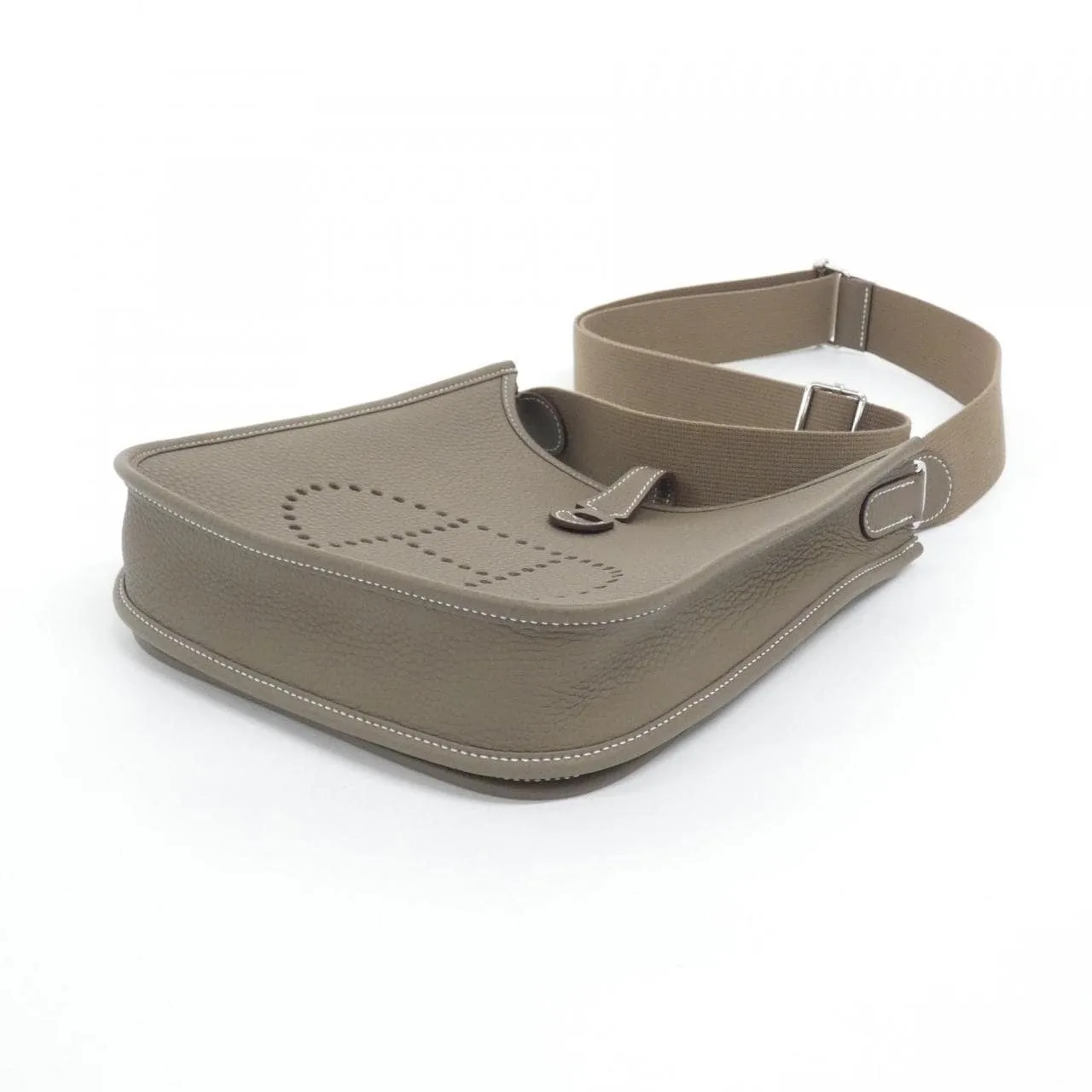 HERMES Evelyne 087941CK Shoulder Clemence Etoupe Clemence Leather Unused - Thumbnail 3