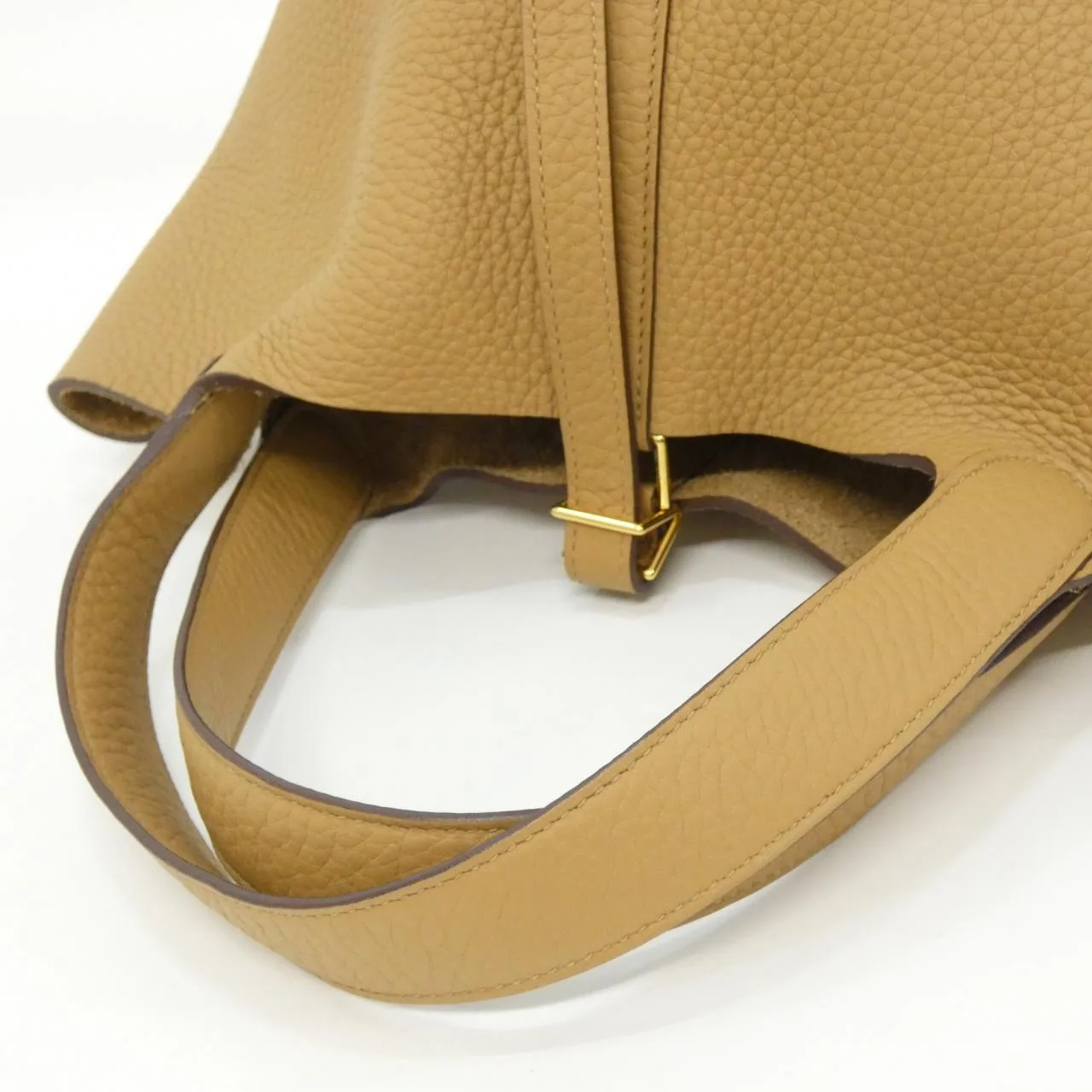 HERMES Picotin 060991CC Handbag Clemence Black Clemence Leather Rank A - Thumbnail 6