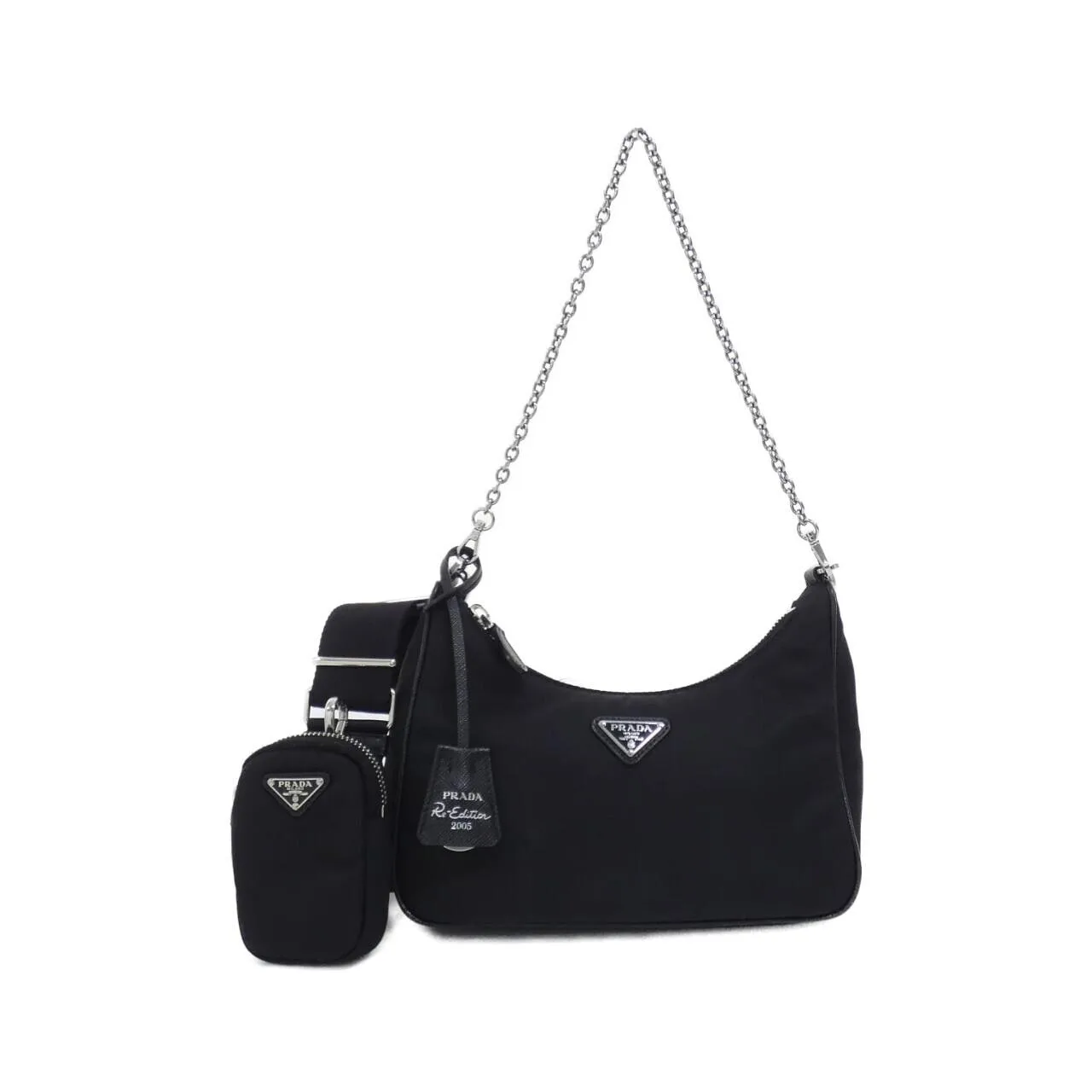 PRADA 1BH204 Shoulder Black