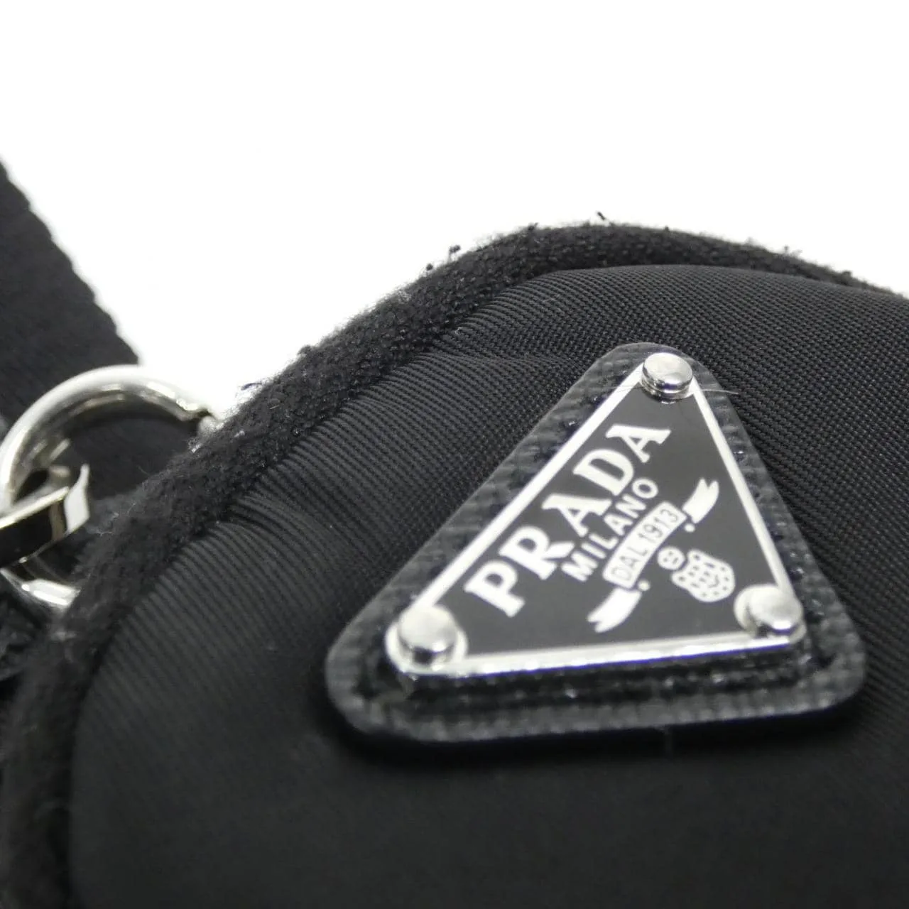 PRADA 1BH204 Shoulder 黑色 中古品A - 縮圖 7
