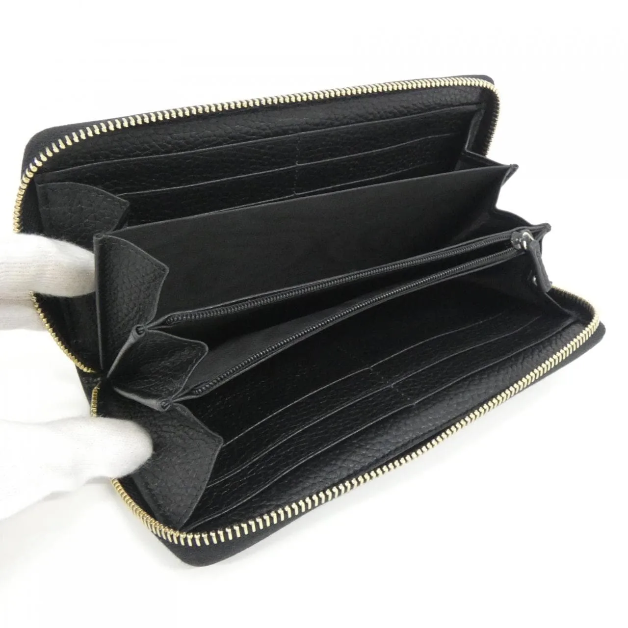 GUCCI 598187 A7M0G Wallet Leather Black Leather Rank A - Thumbnail 5