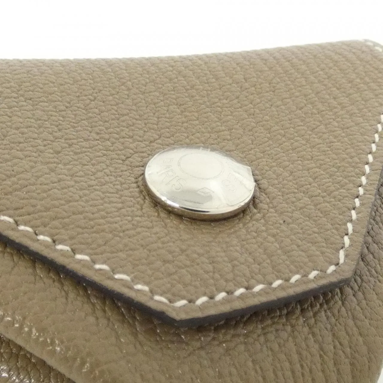 HERMES In-the-Loop 077635CK Coin Case Etoupe Rank A - Thumbnail 3