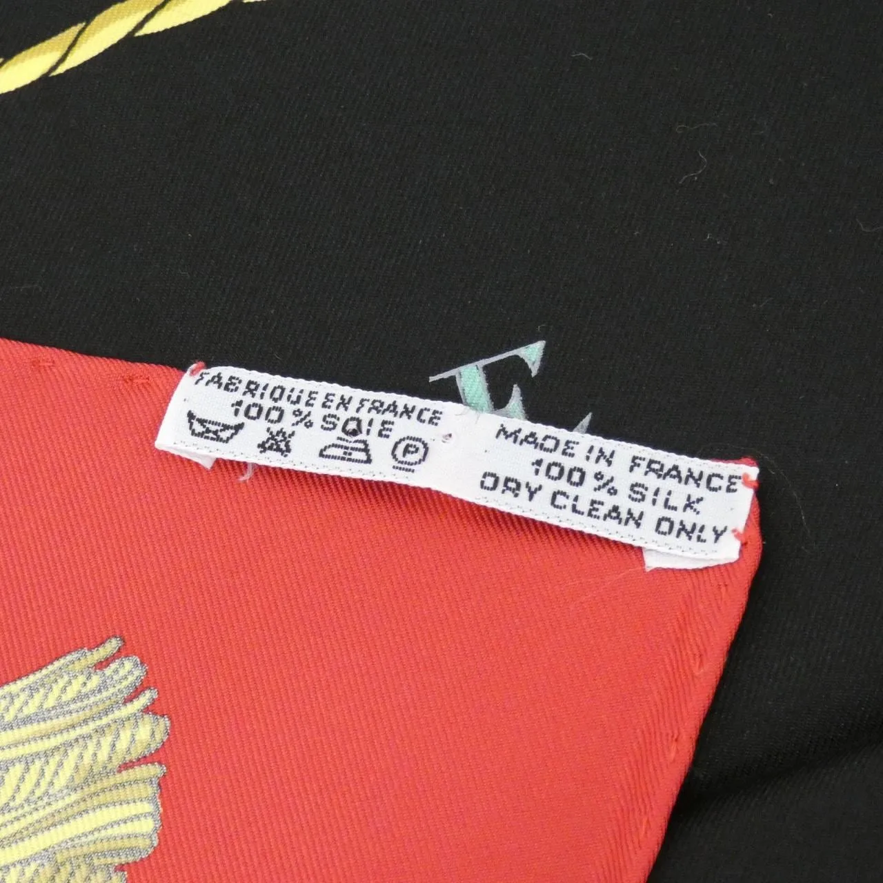 HERMES Scarf Black Rank A - Thumbnail 3