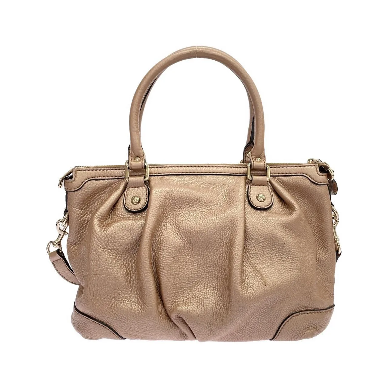 GUCCI Sukey 247902 手提包 皮革 金色 皮革 中古品A - 縮圖 2