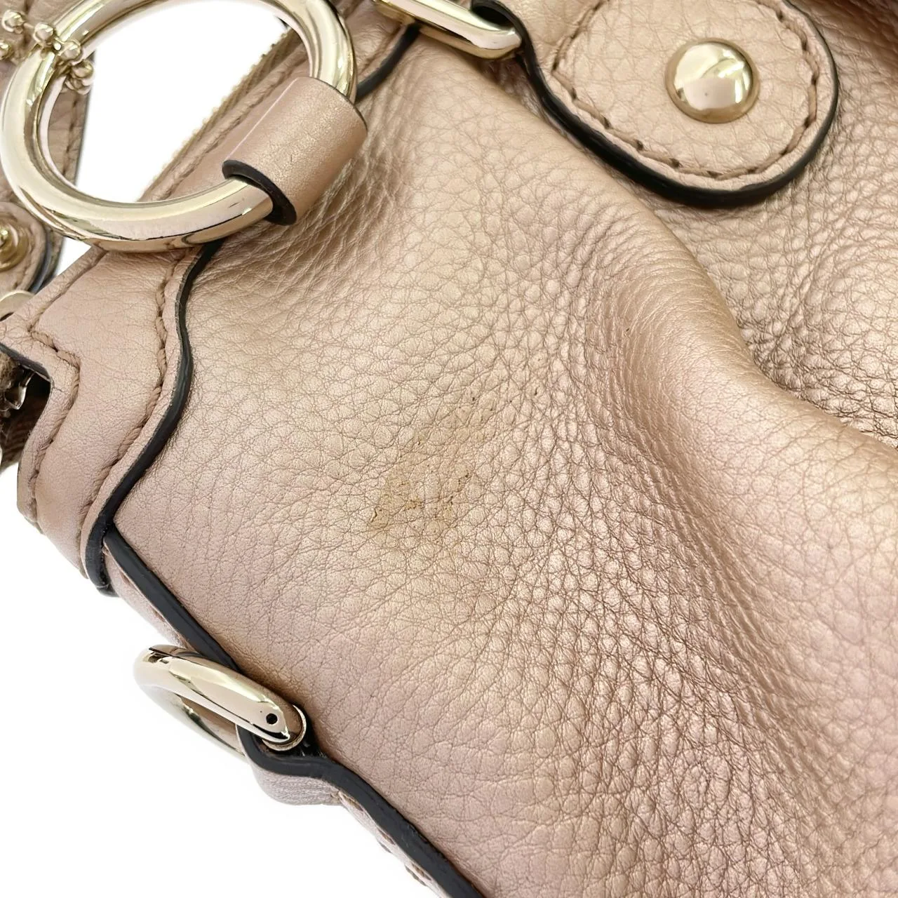 GUCCI Sukey 247902 手提包 皮革 金色 皮革 中古品A - 縮圖 7
