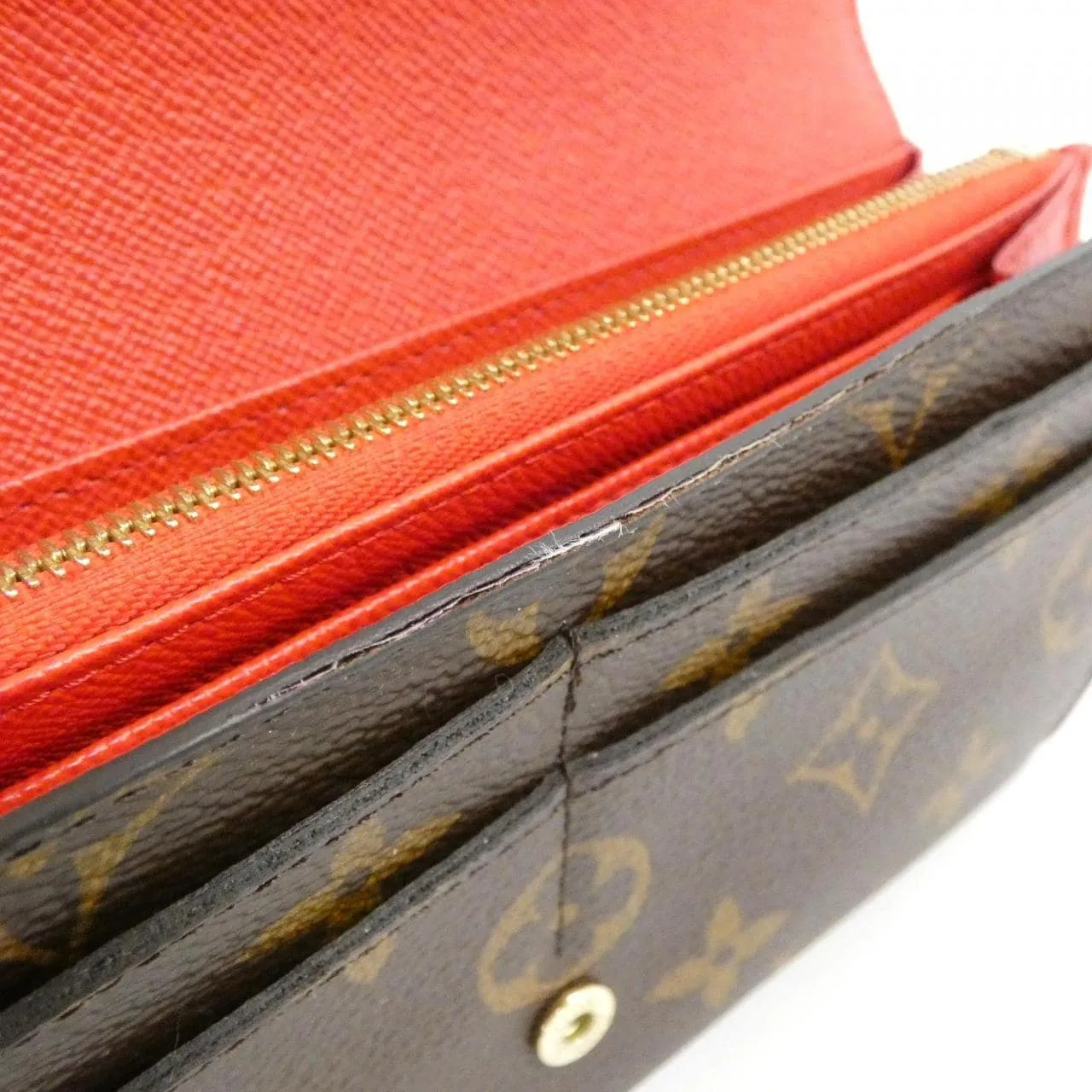 LOUIS VUITTON M62236 Wallet Monogram 黑色 Monogram 中古品A - 縮圖 7