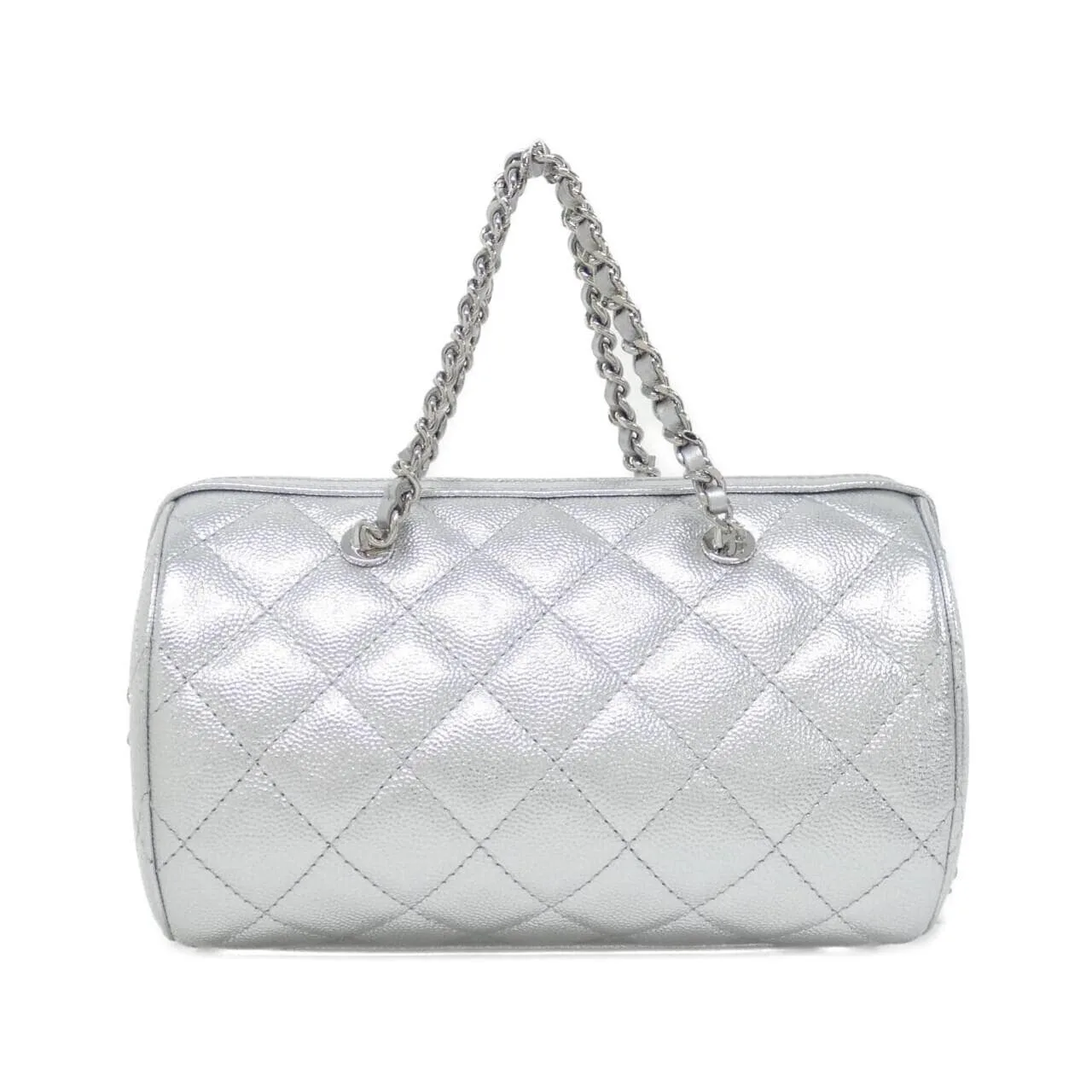 CHANEL Timeless Classic AP4474 Handbag Grained Calfskin Silver Grained Calfskin Unused - Thumbnail 2