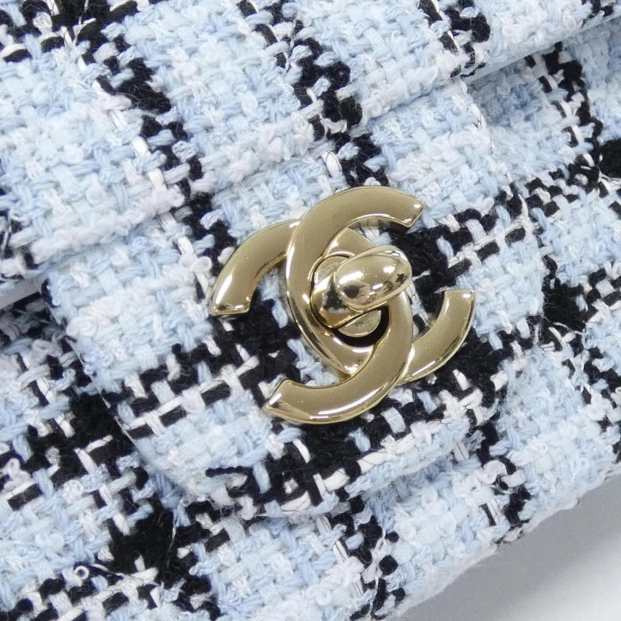 CHANEL Boy Chanel 69900 Shoulder Tweed Black Tweed Rank A - Thumbnail 4