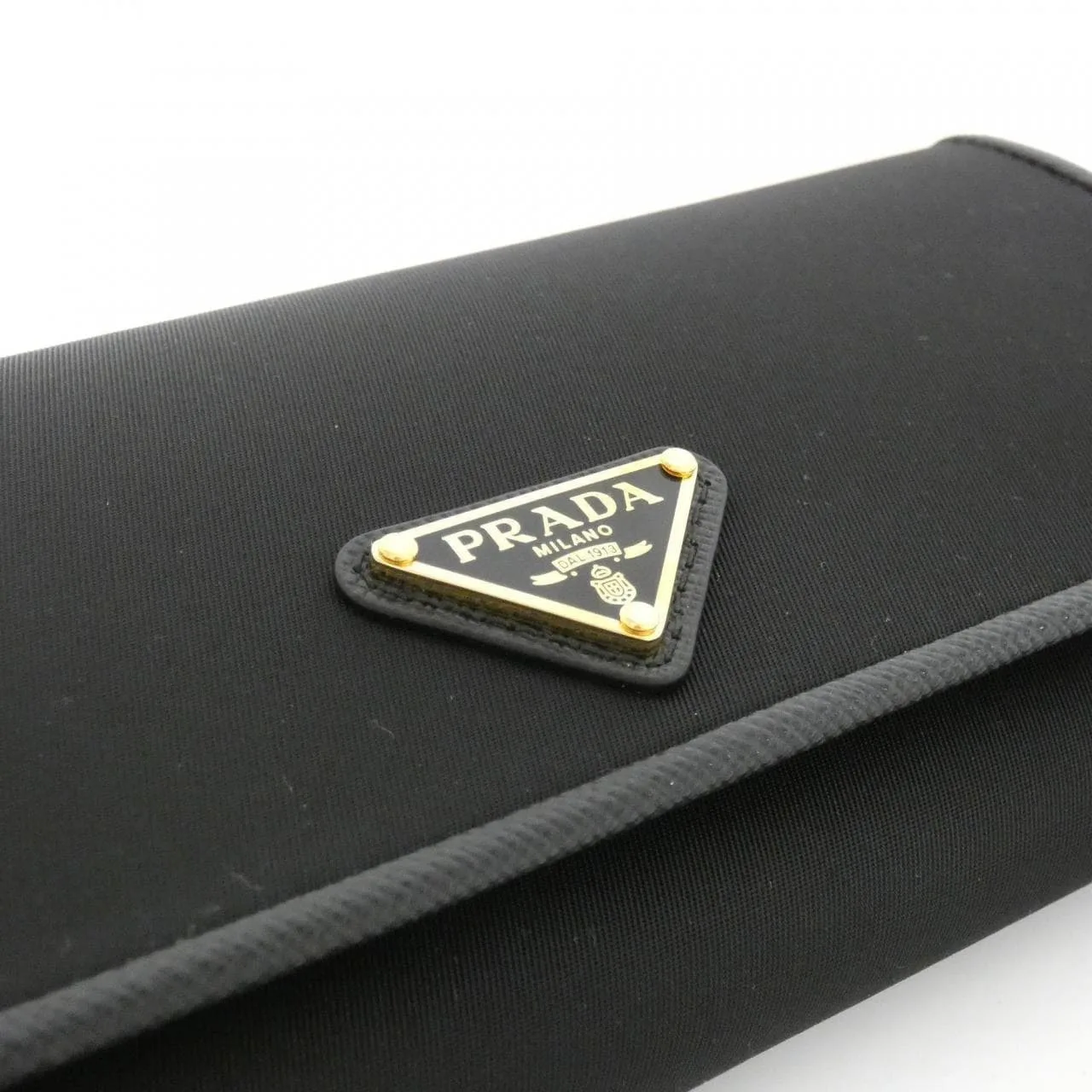 PRADA 1MH132 銀包 黑色 中古品A - 縮圖 3