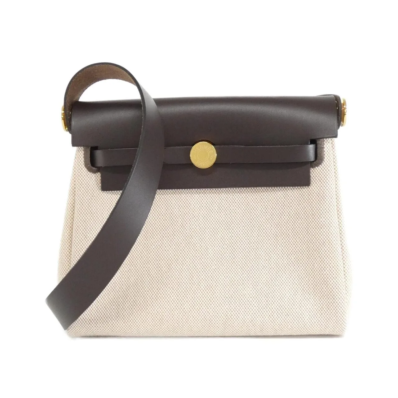 HERMES Herbag 085414CC Shoulder Beige