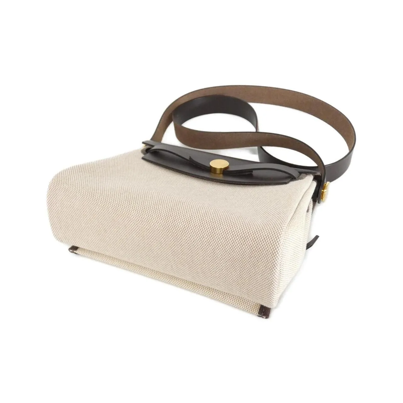 HERMES Herbag 085414CC Shoulder Beige Unused - Thumbnail 3