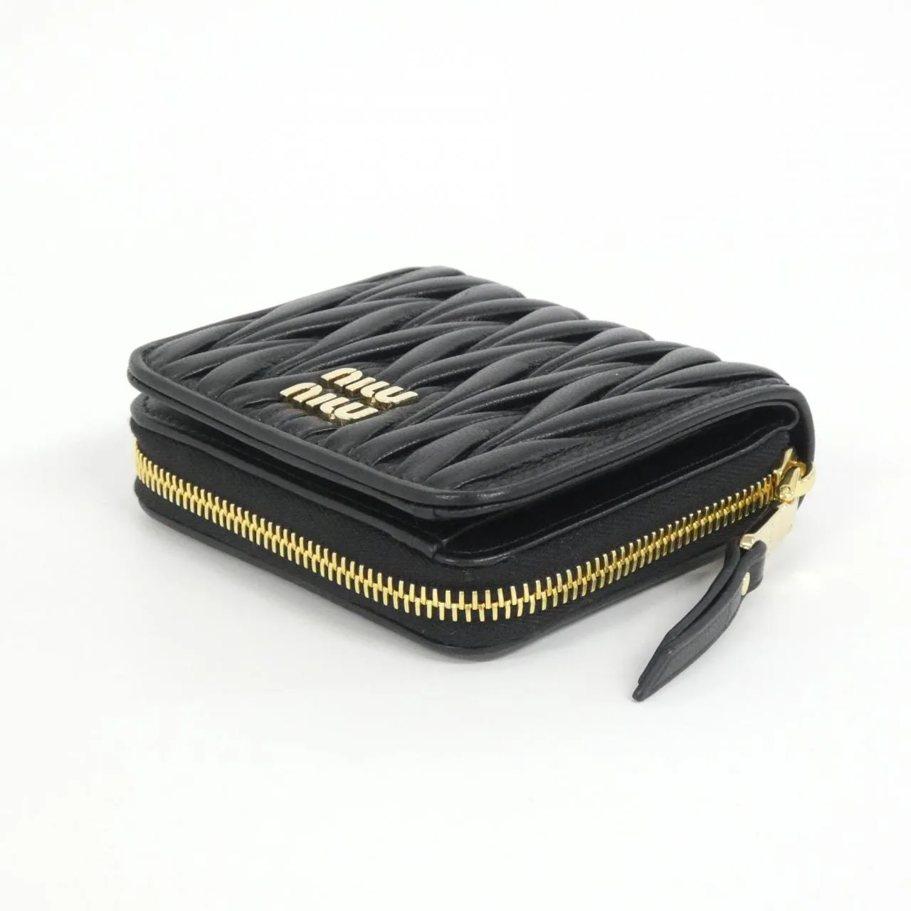 MIU MIU 5ML522 Wallet Black Rank A - Thumbnail 3