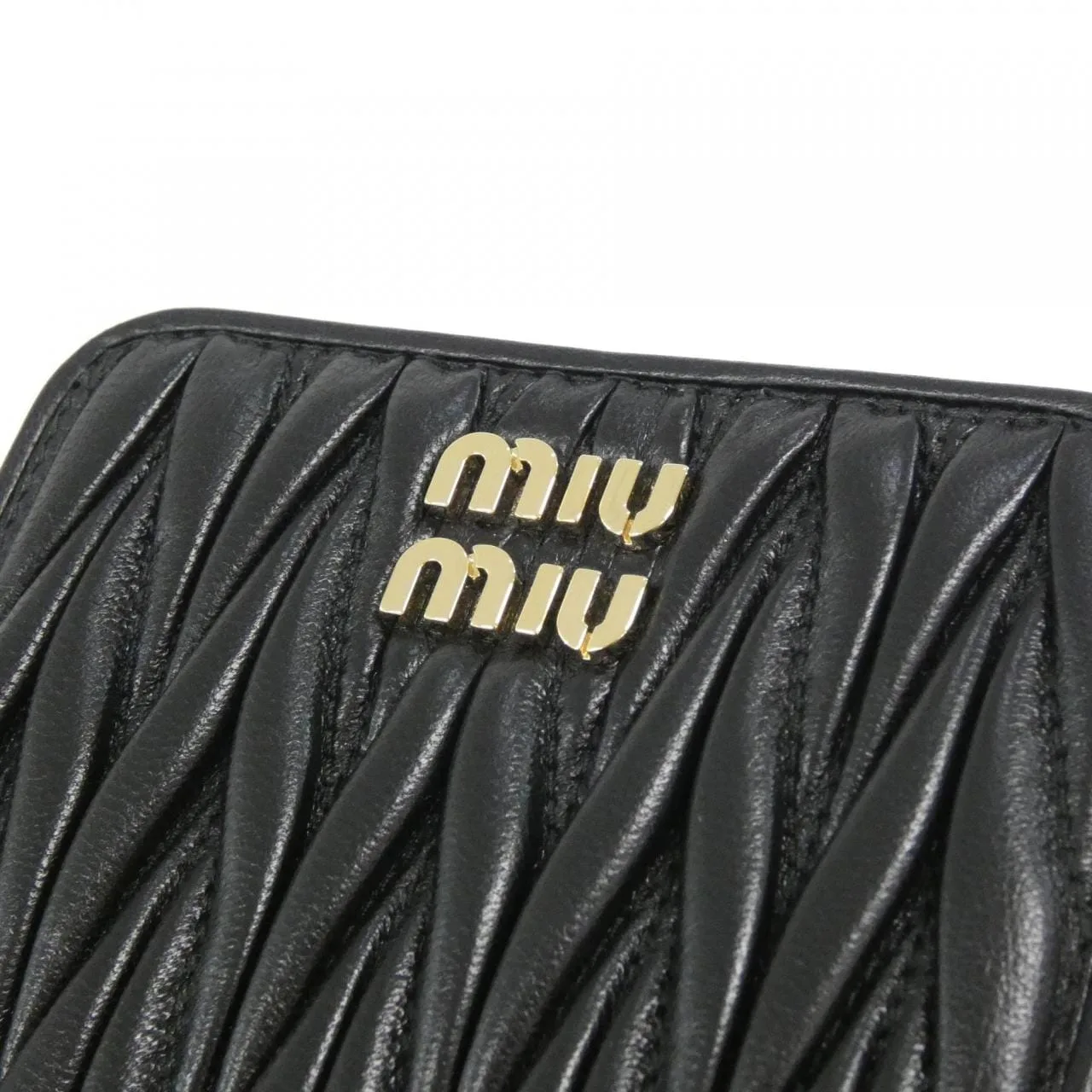 MIU MIU 5ML522 Wallet Black Rank A - Thumbnail 4